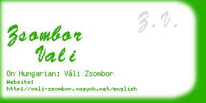 zsombor vali business card